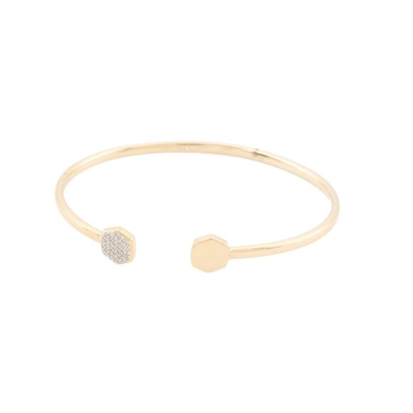 KENDRA SCOTT  India 18k Gold Plated Sterling Silver Davis Diamond Bracelet - Picture 1 of 2